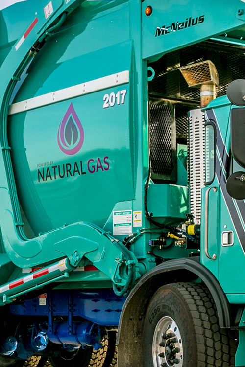 natural gas garbage truck
