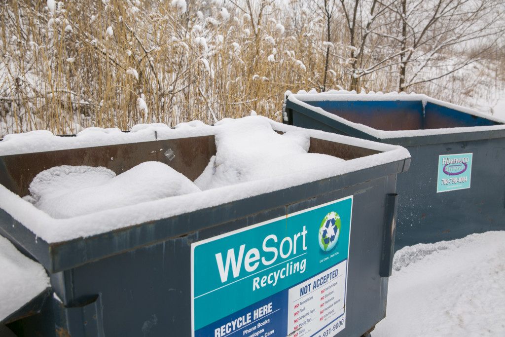 frozen dumpster