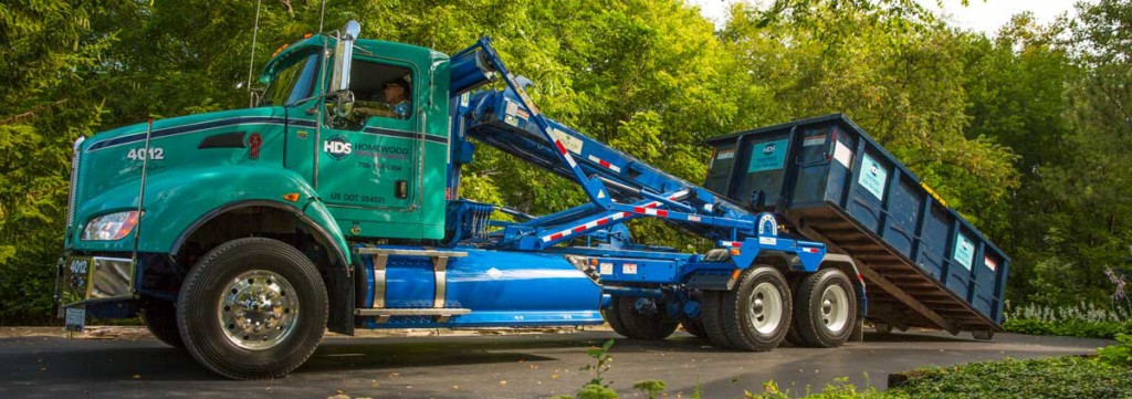 dumpster rental truck