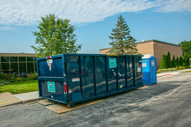 construction dumpster in Calumet City