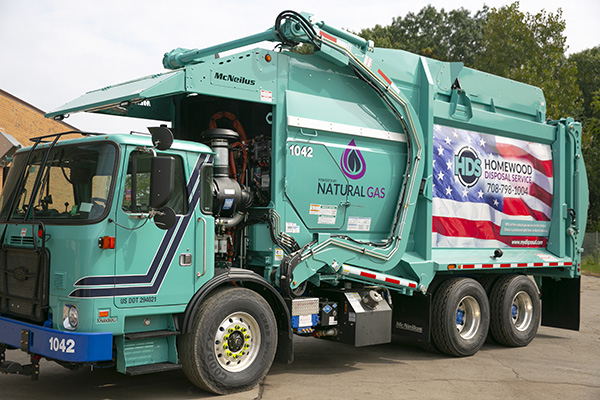 Homewood Disposal Flag Truck