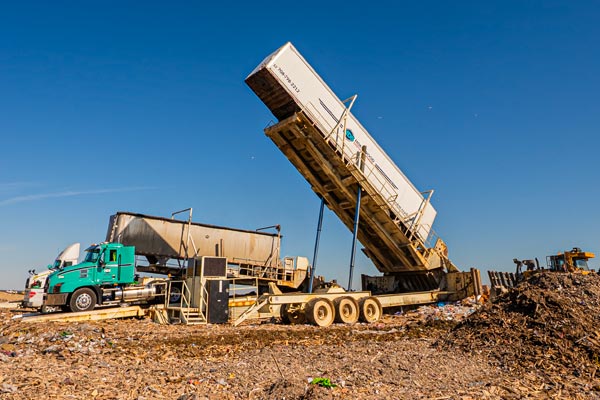 warehouse-clean-out-Tipper-at the landfill