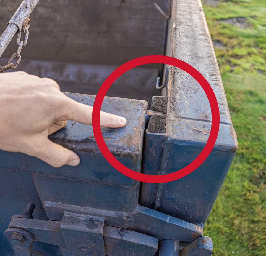 sealed dumpster door