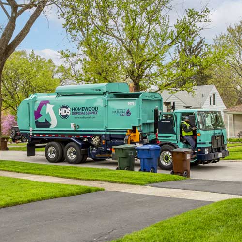 Homewood-Disposal-Garbage-Collector-truck at home